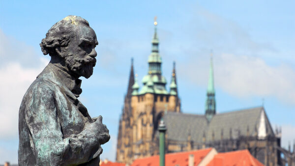 Antonin Dvorak Statue in Prag